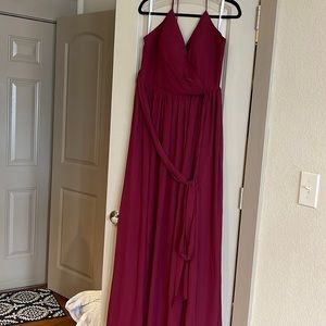 Revelry Hannah Chiffon Faux Wrap Dress Bridesmaid dress